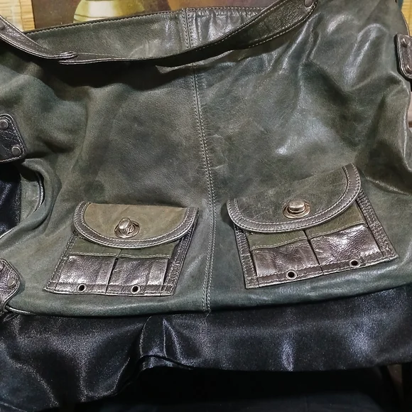 Green Leather LadiesBag